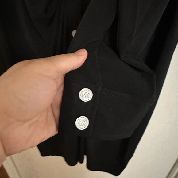 Solid Snap Ruched Mini Dress - Picture 4 of 4